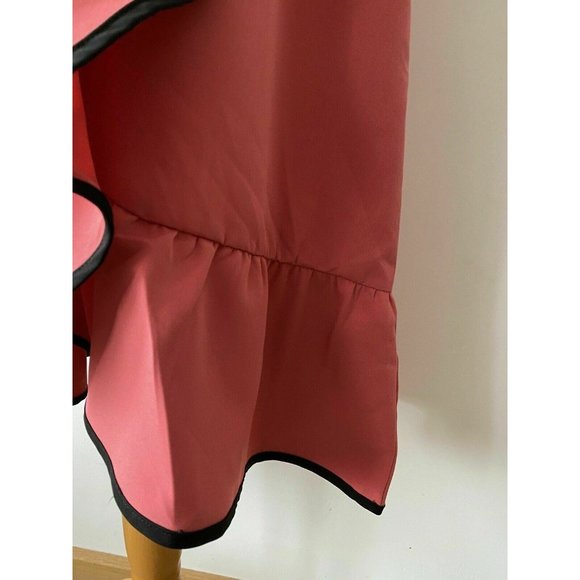 mint & berry Faux Wrap Strapy Dress Size 14 Baroque Rose - Picture 4 of 11